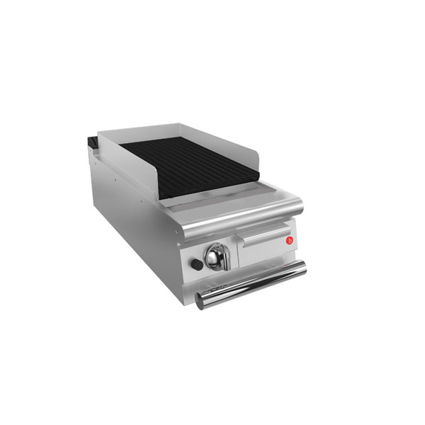 Baron 1 burner gas lava rock chargrill.