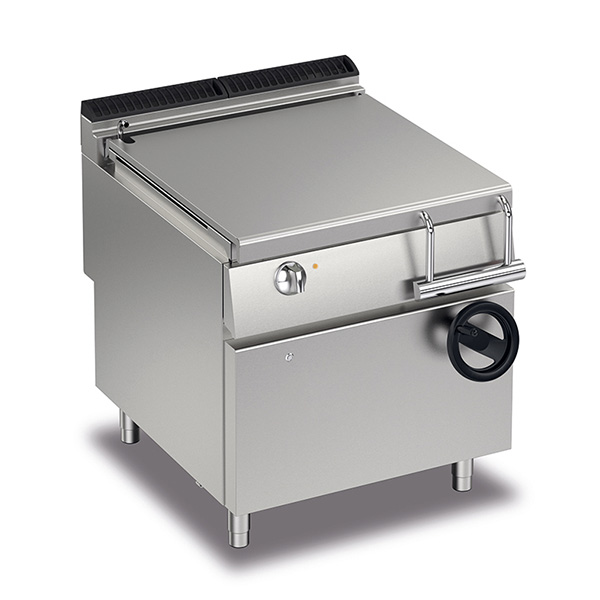 Baron 80L electric bratt pan with manual tilting.