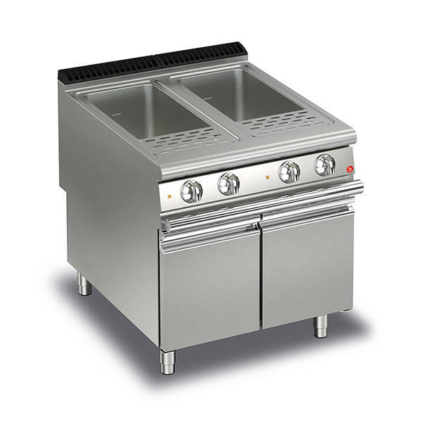 Baron 40+40L double basin electric pasta cooker.