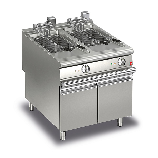 Baron 22+22L double basin electric deep fryer.