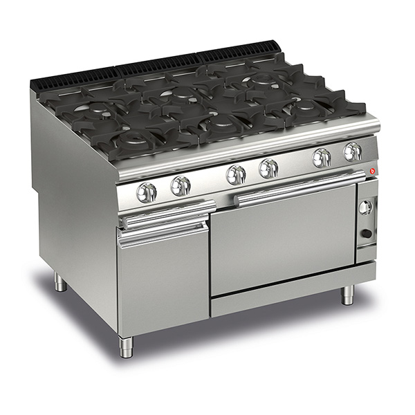 baron 6 burner gas cook top gas oven q90pcf g1205
