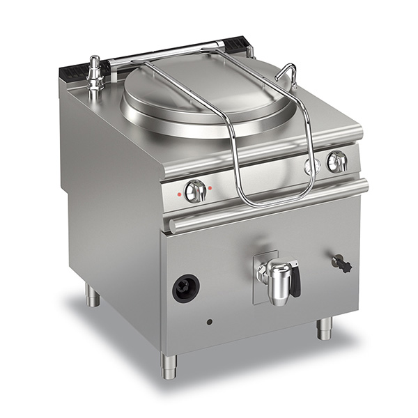 Baron 150L indirect heating gas boiling pan.