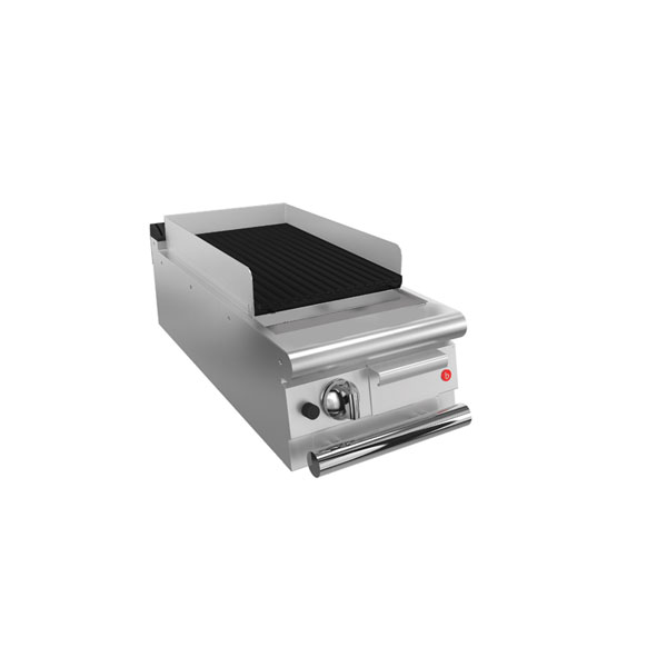 Baron 1 burner gas lava rock chargrill.
