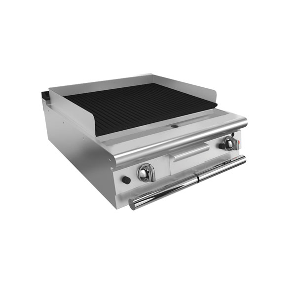 Baron 2 burner gas lava rock chargrill.