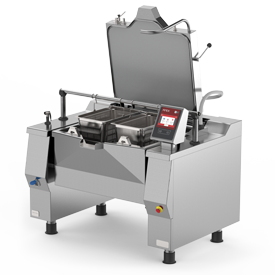 Firex Betterpan model pressurised bratt pan featuring the new easy touch control panel